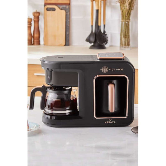 Karaca Hatır Plus Mod 5 In 1 Konuşan Kahve Ve Çay Makinesi Black Copper