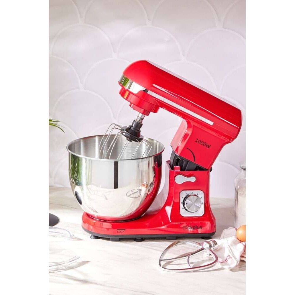 Cookplus Quick Chef 1001 Stand Mikser Red Mutfak Şefi 1000W 5 Lt