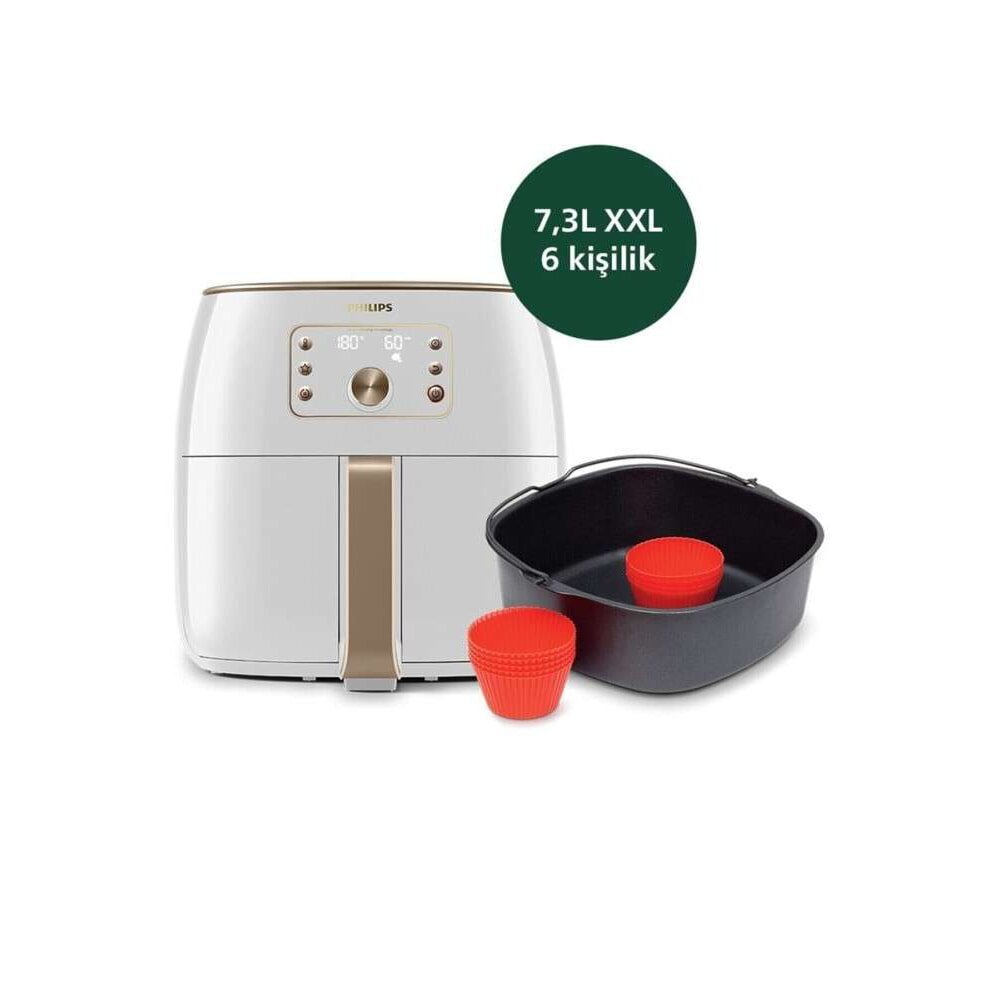 Philips Airfryer Xxl Hd9870/20 Smart Sensing Star White - Aksesuar Hediyeli