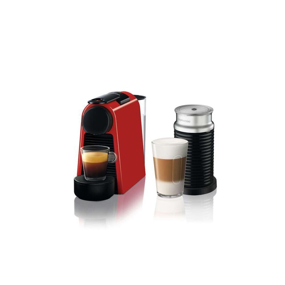 Nespresso D35 Essenza Mini Kırmızı Kahve Makinesi Ve Süt Köpürtücü Aksesuar