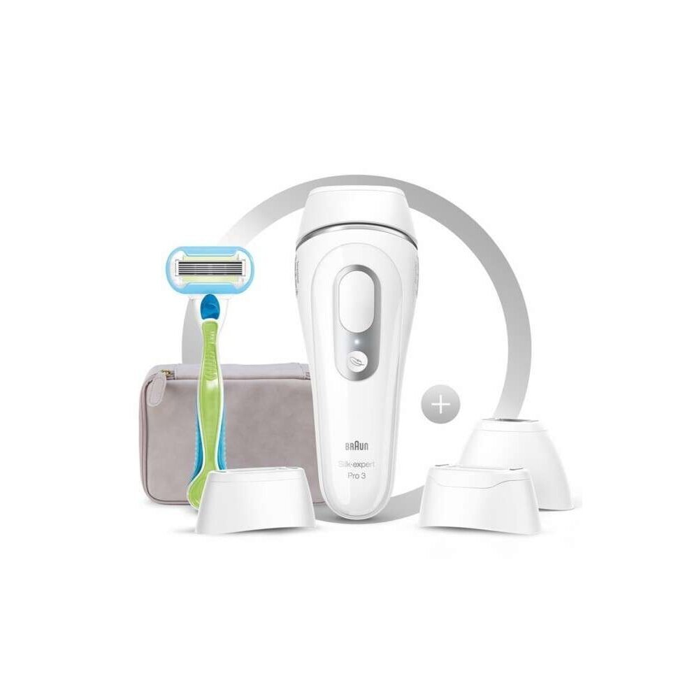 Braun Silk Expert Pro 3 Pl3233 300.000 Atımlı, 3 Başlıklı Yeni Nesil Ipl + Seyahat Çantası