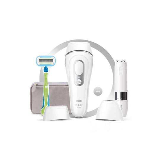 Braun Silk Expert Pro 3 Pl3139 300.000 Atımlı, 2 Başlıklı Yeni Nesil Ipl + Fs1000 + Seyahat Çantası