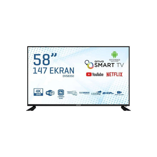 Onvo OV58350 58" 147 Ekran Uydu Alıcılı 4K Ultra HD Smart LED TV