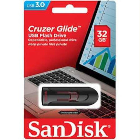 Sandısk Cruzer Glıde 32gb 3.0 Usb Bellek