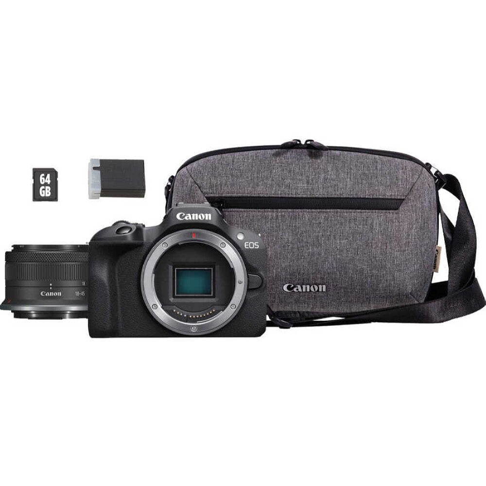 Canon Eos R100 18-45 Lens Travel Kit