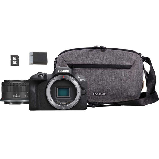 Canon Eos R100 18-45 Lens Travel Kit