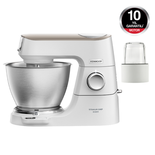 Kenwood Chef Baker Mutfak Şefi KVC65.001WH + Doğrama Öğütme Parçalama Aparatı AT320A Hediyeli