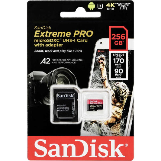 Sandısk Extreme Pro Sdxc 256gb 170mb/s A2 Mıcro Sd Kart