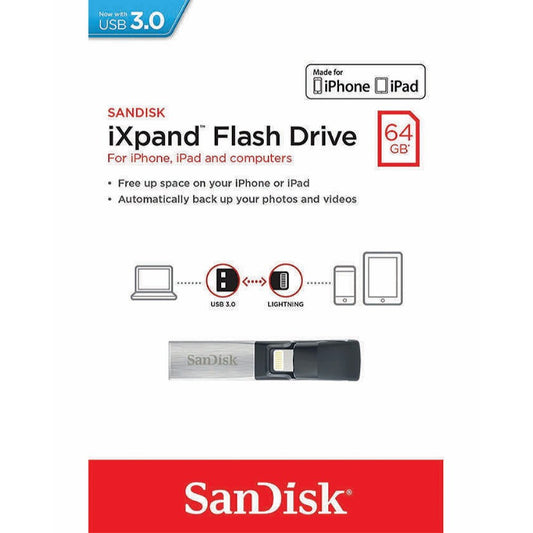 Sandısk Ixpand 64gb 3.0 Mını Flash Drıve