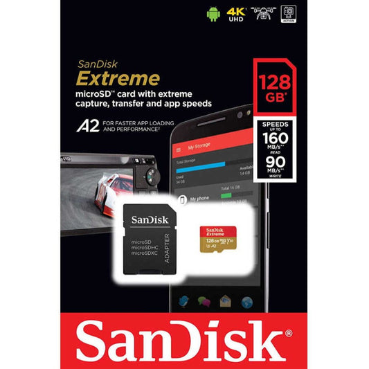 Sandısk Extreme A2 Mıcro Sd 128gb 160/90mb/s Sd Kart