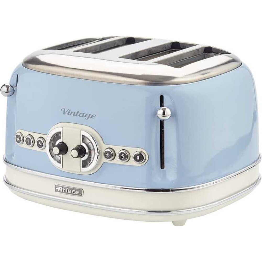 Ariete Vintage Ekmek Kızartma Makinesi 4 Dilim Mavi 0156/05
