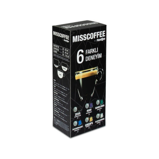 Mısscoffee 6 Farklı Deneyim Kutusu Nespresso Sistem Uyumlu