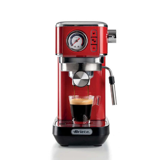 Ariete Moderna Espresso Slim Kahve Makinesi Kırmızı 1381/33