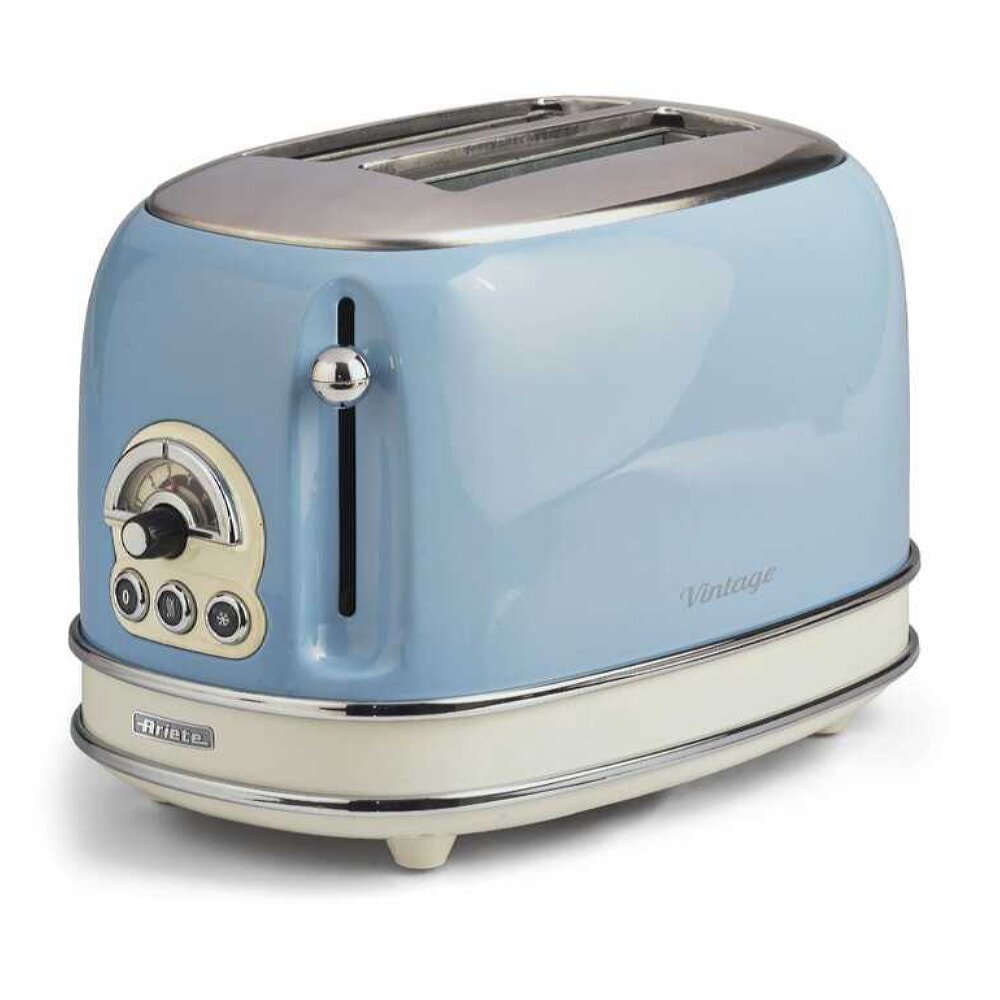 Ariete Vintage Ekmek Kızartma Makinesi 2 Dilim Mavi 0155/15