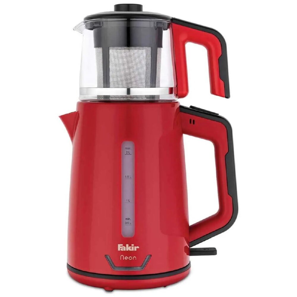 Neon Çay Makinesi Kırmızı Siyah