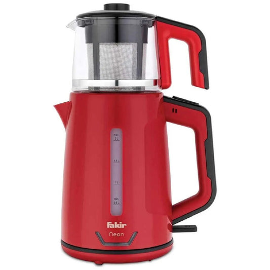 Neon Çay Makinesi Kırmızı Siyah