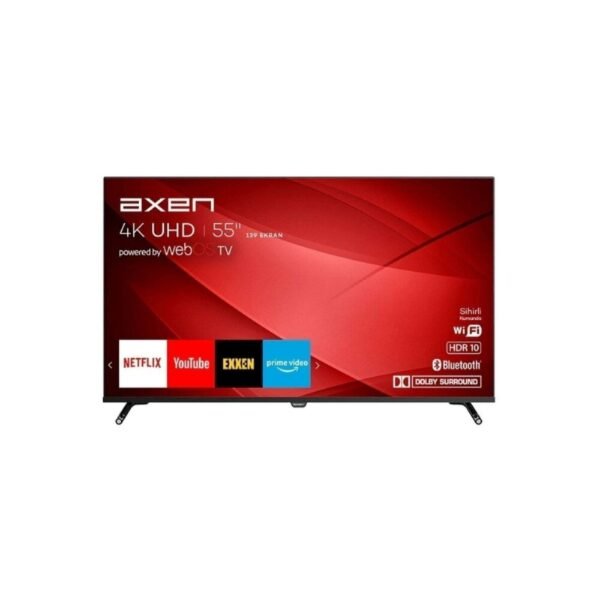 Axen AX55FIL243 55" 139 Ekran Uydu Alıcılı 4K Ultra HD WebOS Smart LED TV