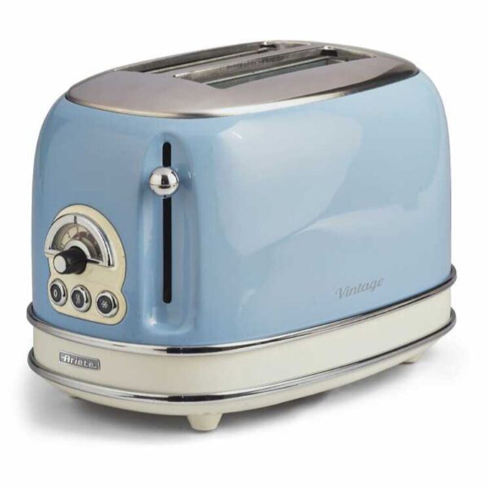Ariete Vintage Ekmek Kızartma Makinesi 2 Dilim Mavi 0155/15