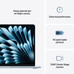 MacBook Air 13'' 10-Core CPU 10-Core GPU Apple M4 / 24GB / 512GB SSD / Gök Mavisi MC6V4TU/A - Görsel 10