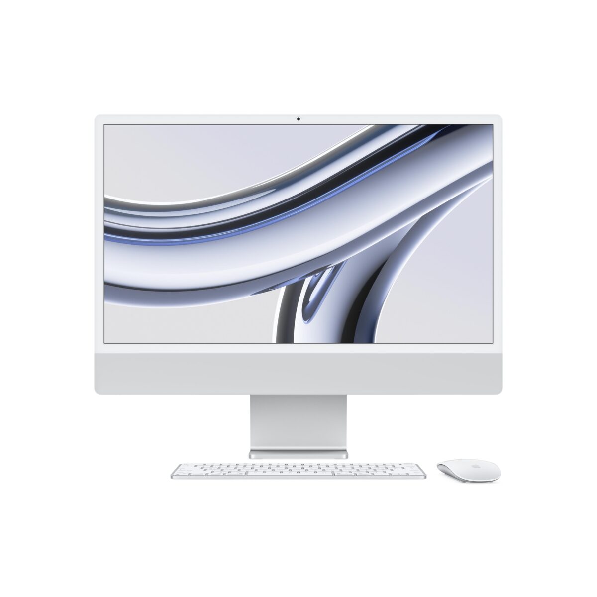 iMac 24'' Retina 4.5K Apple M3 / 8-Core CPU 10-Core GPU / 8GB / 512GB SSD / Silver MQRK3TU/A - Görsel 1