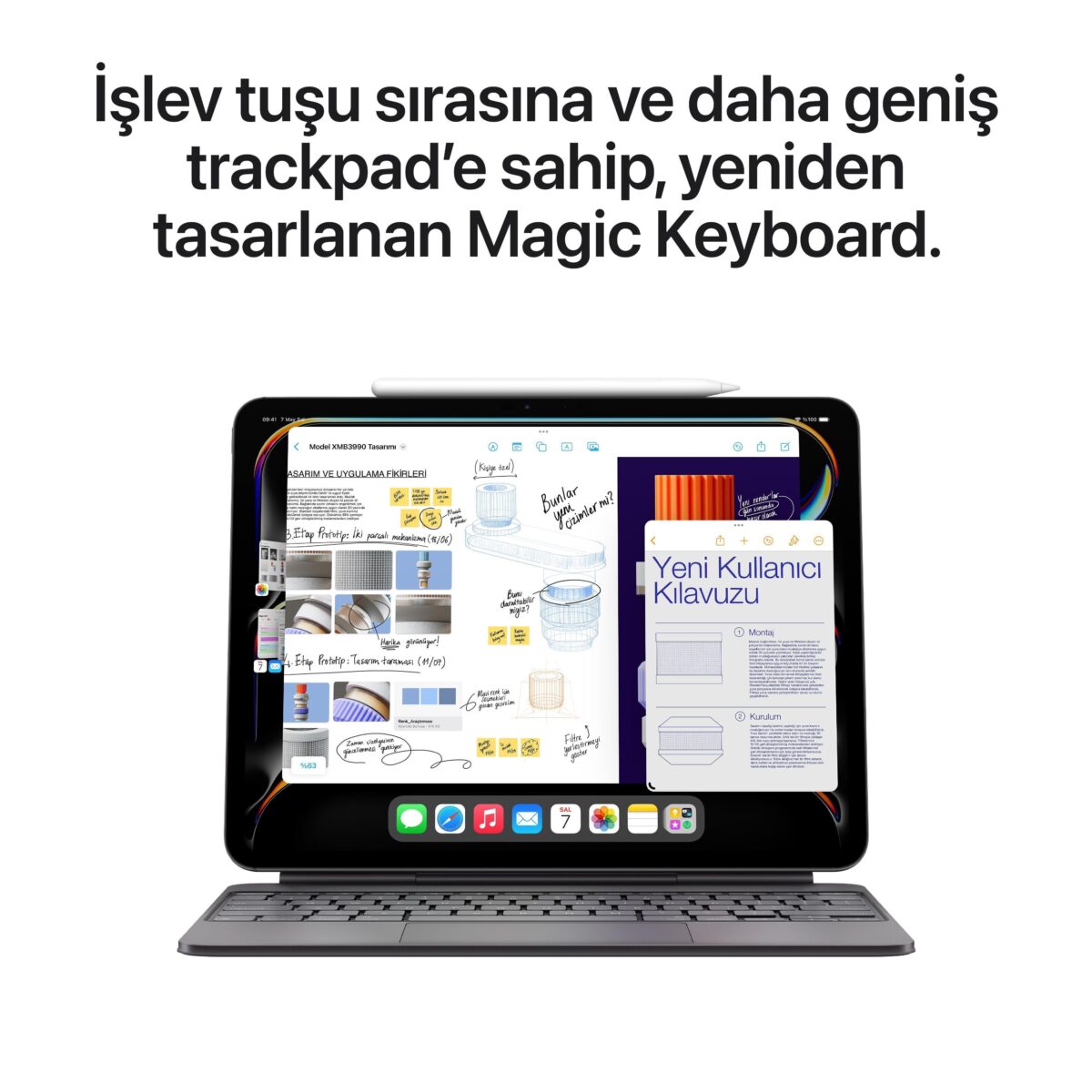 iPad Pro 11'' M4 Wi-Fi + Cellular 1TB Nano-Texture Cam Gümüş MWRQ3TU/A - Görsel 8