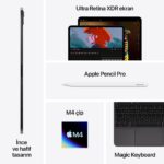 Apple iPad Pro 13'' M4 Wi-Fi + Cellular 1TB Nano-Texture Cam Uzay Siyahı MVXW3TU/A - Görsel 9