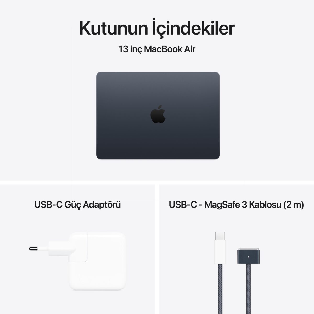 MacBook Air 13'' 10-Core CPU 10-Core GPU Apple M4 / 24GB / 512GB SSD / Gece Yarısı MC6C4TU/A - Görsel 11