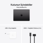 Apple MacBook Pro 14'' 10-Core CPU 10-Core GPU Apple M4 24GB 1TB SSD S.Black MCX04TU/A - Görsel 8