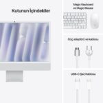 Apple iMac 24'' Retina 4.5K Apple M4 / 8-Core CPU 8-Core GPU / 24GB / 256GB SSD / Silver Z1E2000YC - Görsel 9