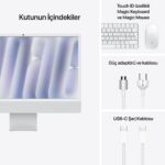 Apple iMac 24'' Retina 4.5K Apple M4 / 10-Core CPU 10-Core GPU / 32GB / 512GB SSD / Silver Z1K1000NM - Görsel 9