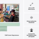 Apple iMac 24'' Retina 4.5K Apple M4 / 10-Core CPU 10-Core GPU / 16GB / 512GB SSD / Yeşil MWV03TU/A - Görsel 7