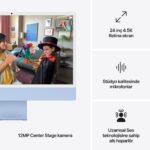 Apple iMac 24'' Retina 4.5K Apple M4 / 10-Core CPU 10-Core GPU / 16GB / 512GB SSD / Mavi MWV33TU/A - Görsel 7