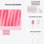 Apple iMac 24'' Retina 4.5K Apple M4 / 10-Core CPU 10-Core GPU / 24GB / 512GB SSD / Pembe MD2U4TU/A - Görsel 9