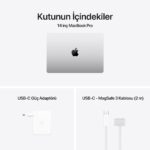 Apple MacBook Pro 14'' 14-Core CPU 32-Core GPU Apple M4 Max 36GB 1TB SSD Silver MX2G3TU/A - Görsel 8