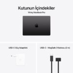Apple MacBook Pro 14'' 14-Core CPU 20-Core GPU Apple M4 Pro 24GB 1TB SSD S.Black MX2J3TU/A - Görsel 8