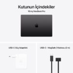 Apple MacBook Pro 16'' 16-Core CPU 40-Core GPU Apple M4 Max 128GB 1TB SSD S.Black Z1FW0010E - Görsel 8