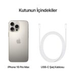 Apple iPhone 16 Pro Max 512GB Naturel Titanyum MYX33TU/A - Görsel 9