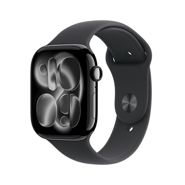 Apple Watch Series 11 GPS 46mm Simsiyah Alüminyum Kasa ve Siyah Spor Kordon - S/M