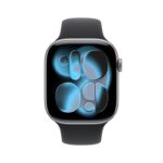 Apple Watch Series 11 GPS 46mm Uzay Grisi Alüminyum Kasa ve Siyah Spor Kordon - S/M - Görsel 2