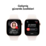 Apple Watch Series 11 GPS 46mm Roze Altın Rengi Alüminyum Kasa ve Bulut Pembesi Spor Kordon - M/L - Görsel 6