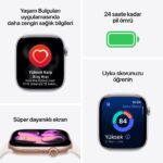 Apple Watch Series 11 GPS 46mm Roze Altın Rengi Alüminyum Kasa ve Bulut Pembesi Spor Kordon - M/L - Görsel 3